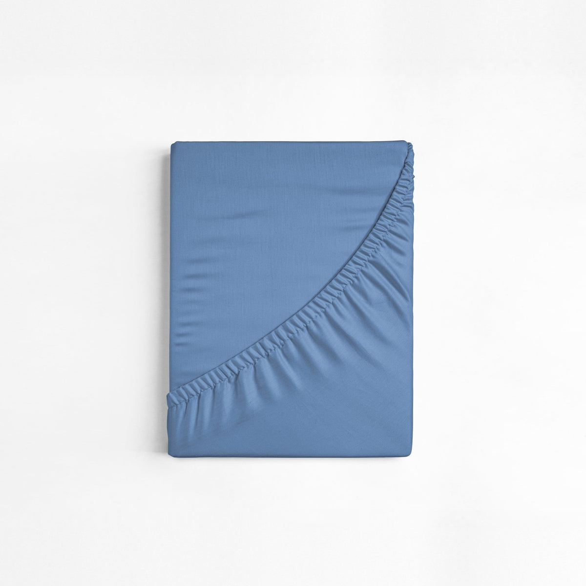 Cotton Fitted Sheet, Blue — 180 × 200 cm