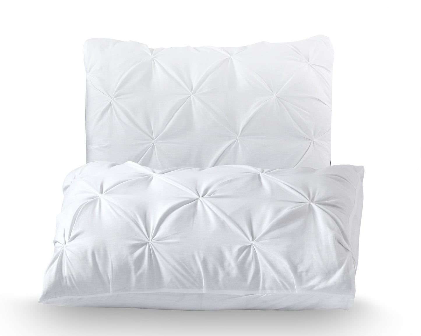 Capa de Edredão Salvador em Algodão Branco com Pintuck, 240 × 220 cm