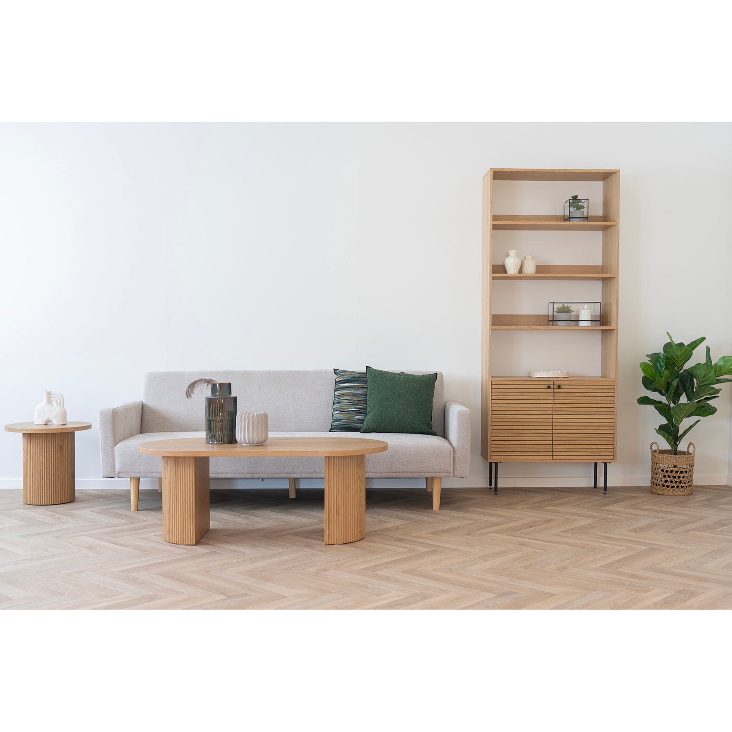 Boavista Coffee Table in Natural Finish — 120 × 60 × 45 cm