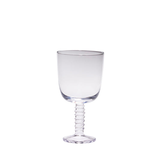 Conjunto de 6 Copos de Vinho Tinto Clink em Vidro Soprado à Boca, Transparente — Ø 9 × 17 cm