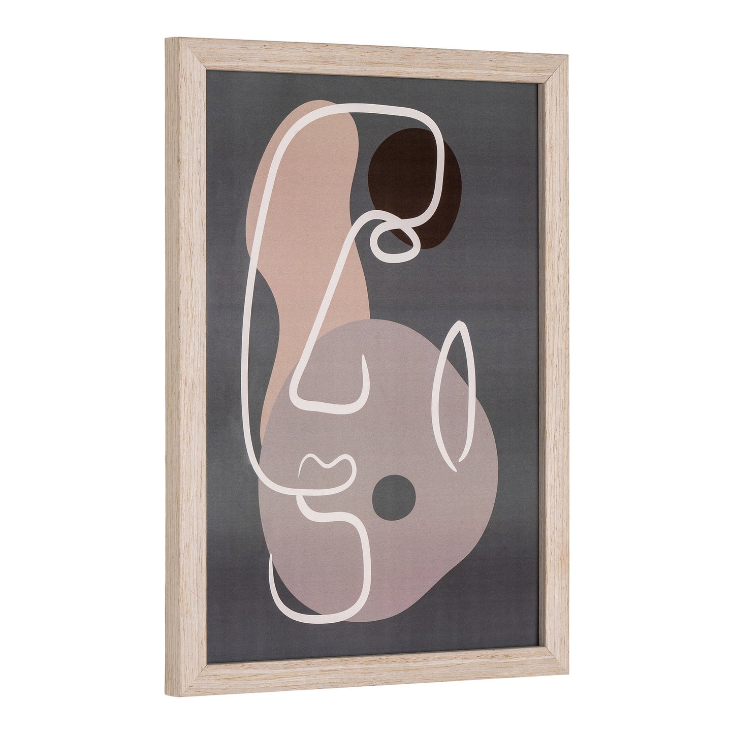 Conjunto de 3 Quadros Madison com Moldura Natural — N.º 1