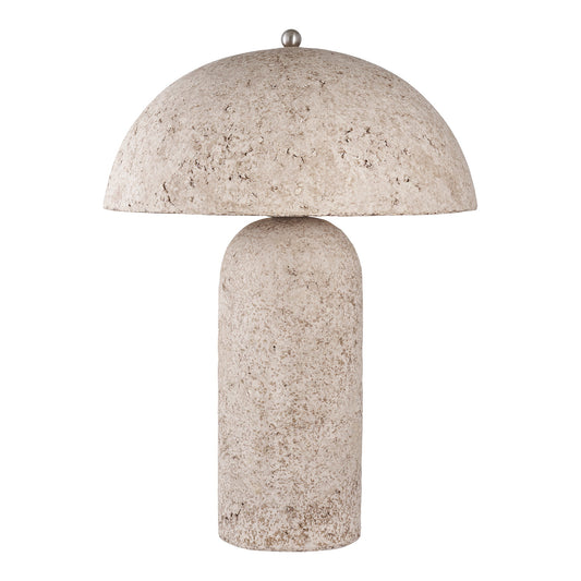 Candeeiro de Mesa Astley em Papel-Mâché, Cinzento-Pedra — 49,5 cm