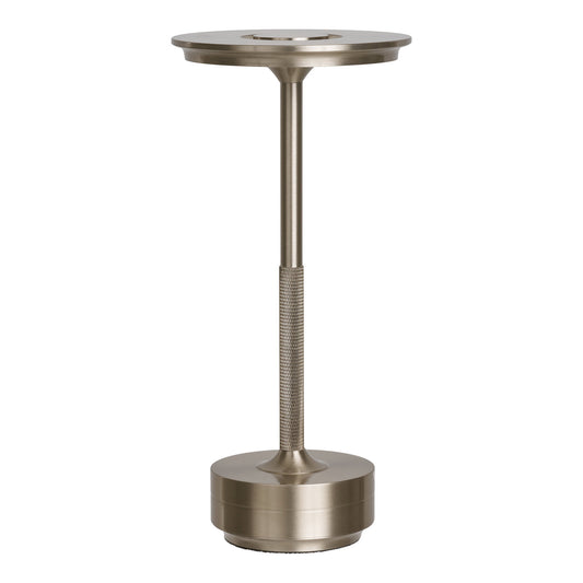 Candeeiro de Mesa Lyneham Recarregável, Metal Prateado