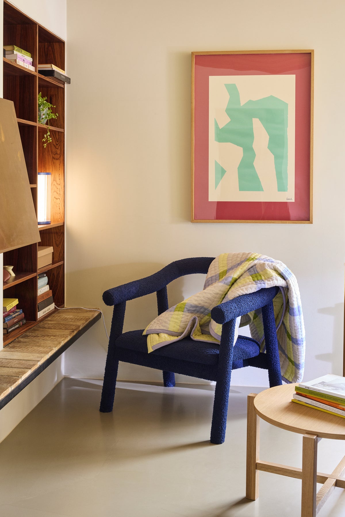 Moldura Studio em Carvalho com Impressão Artística, Natural — 70 × 100 cm