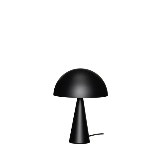 Candeeiro de Mesa Mush Mini em Ferro, Preto Mate — Ø 25 × 34 cm