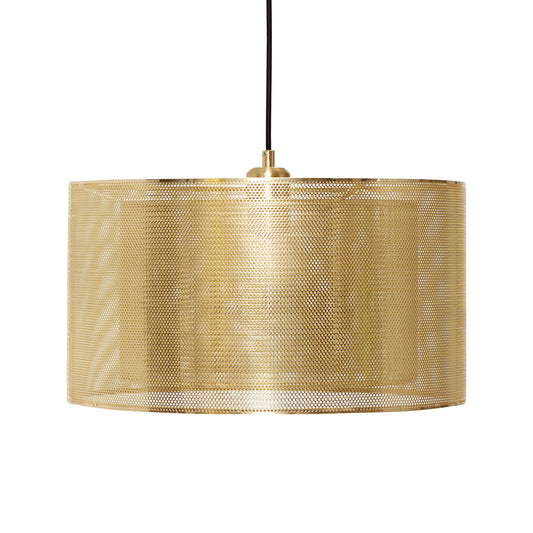 Edge Suspended Lamp in Iron, Brass — Ø 40 × 23 cm