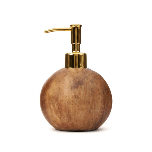 Dispensador de Sabão em Casca de Coco — 15 cm