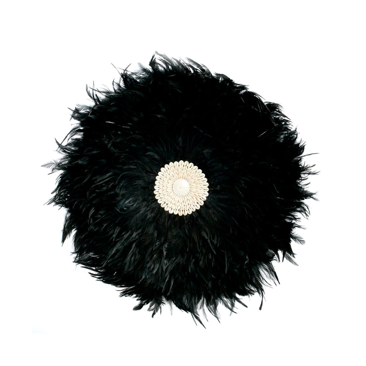 Tapiz Juju de plumas costero — Negro — G