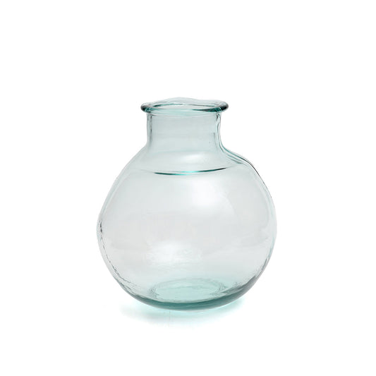 Vaso Yugang em Vidro Reciclado — Azul