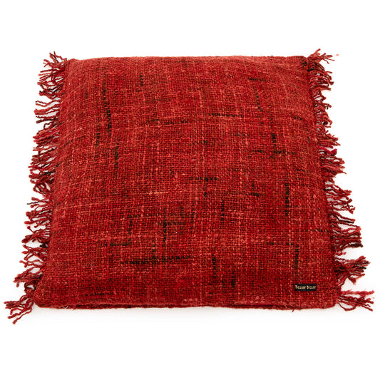 Oh My Gee Cotton Cushion Cover — Cherry Red — 60×60