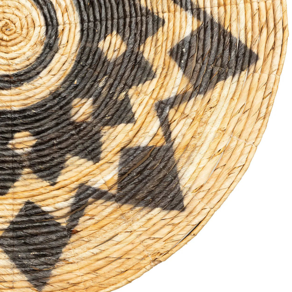 Large Decorative Banana Leaf Plate - Aztec