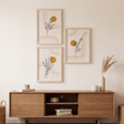 Conjunto de 3 Quadros Madison com Moldura Natural — N.º 2