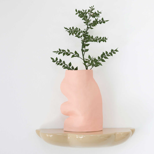 Fluxo Ceramic Vase - Large Pink-1
