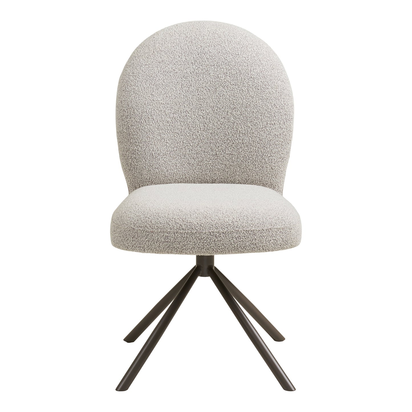Lana Swivel Dining Chair in Sand Bouclé