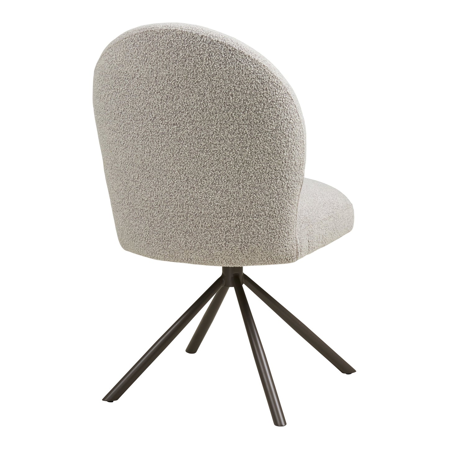 Lana Swivel Dining Chair in Sand Bouclé