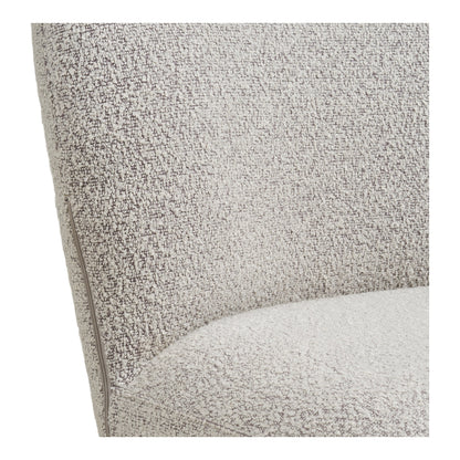 Lana Swivel Dining Chair in Sand Bouclé