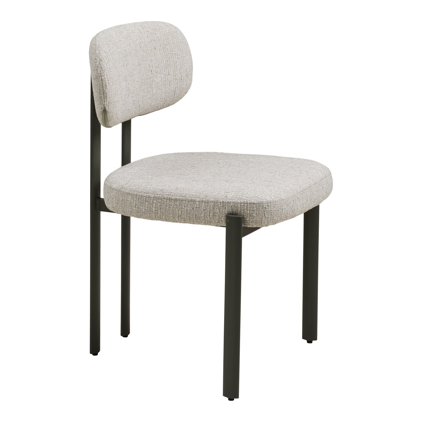Cadeira de Jantar Royan em Cinzento-Claro, Pés Cinzentos