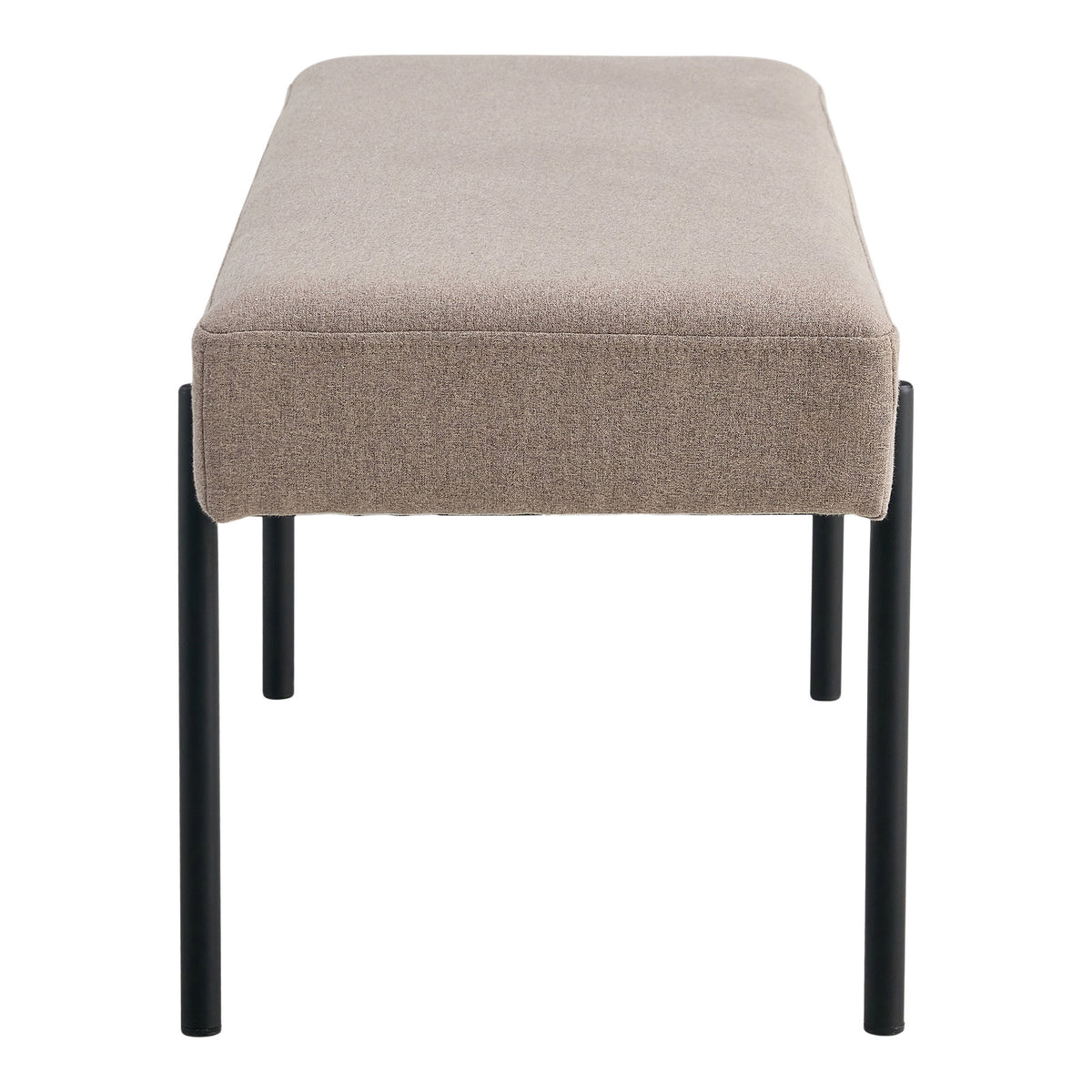 Banco Swindon en Tejido Color Piedra — 100 × 36 × 42,5 cm