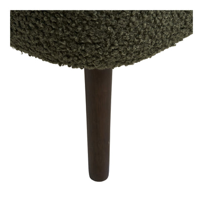 Banco-Baú Harlow em Teddy Verde — 95 × 37 × 45 cm