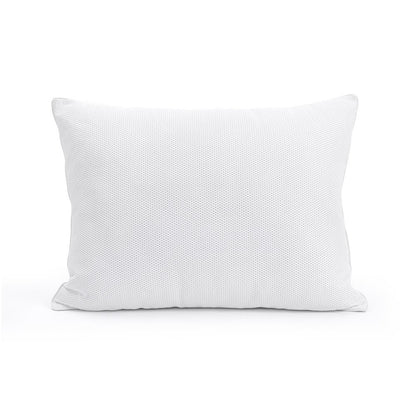 Low Sleeping Pillow with Ventilated Mesh, White — 50 × 70 cm