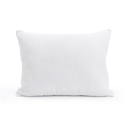Almofada de Dormir Baixa com Malha Arejada, Branca — 50 × 70 cm
