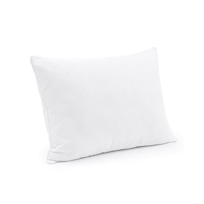 Almofada de Dormir Baixa com Malha Arejada, Branca — Conjunto de 2, 50 × 70 cm