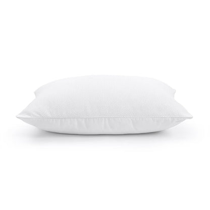 Almofada de Dormir Baixa com Malha Arejada, Branca — Conjunto de 2, 50 × 70 cm