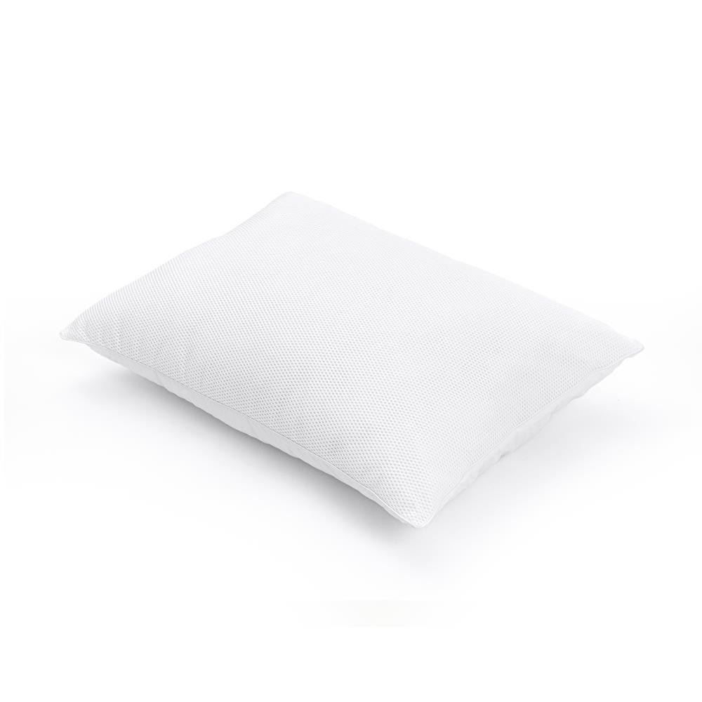 Almofada de Dormir Baixa com Malha Arejada, Branca — Conjunto de 2, 50 × 70 cm