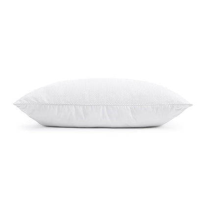Almofada de Dormir Baixa com Malha Arejada, Branca — Conjunto de 2, 50 × 70 cm