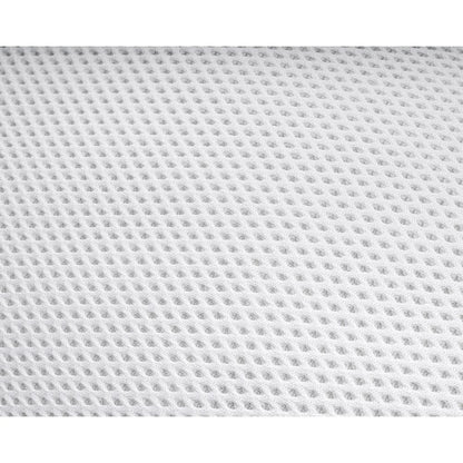 Low Sleeping Pillow with Ventilated Mesh, White — 50 × 70 cm