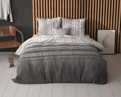 Capa de Edredão Moon Lights em Micropercal Cinzento, 240 × 220 cm