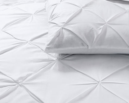 Capa de Edredão Salvador em Algodão Branco com Pintuck, 140 × 220 cm