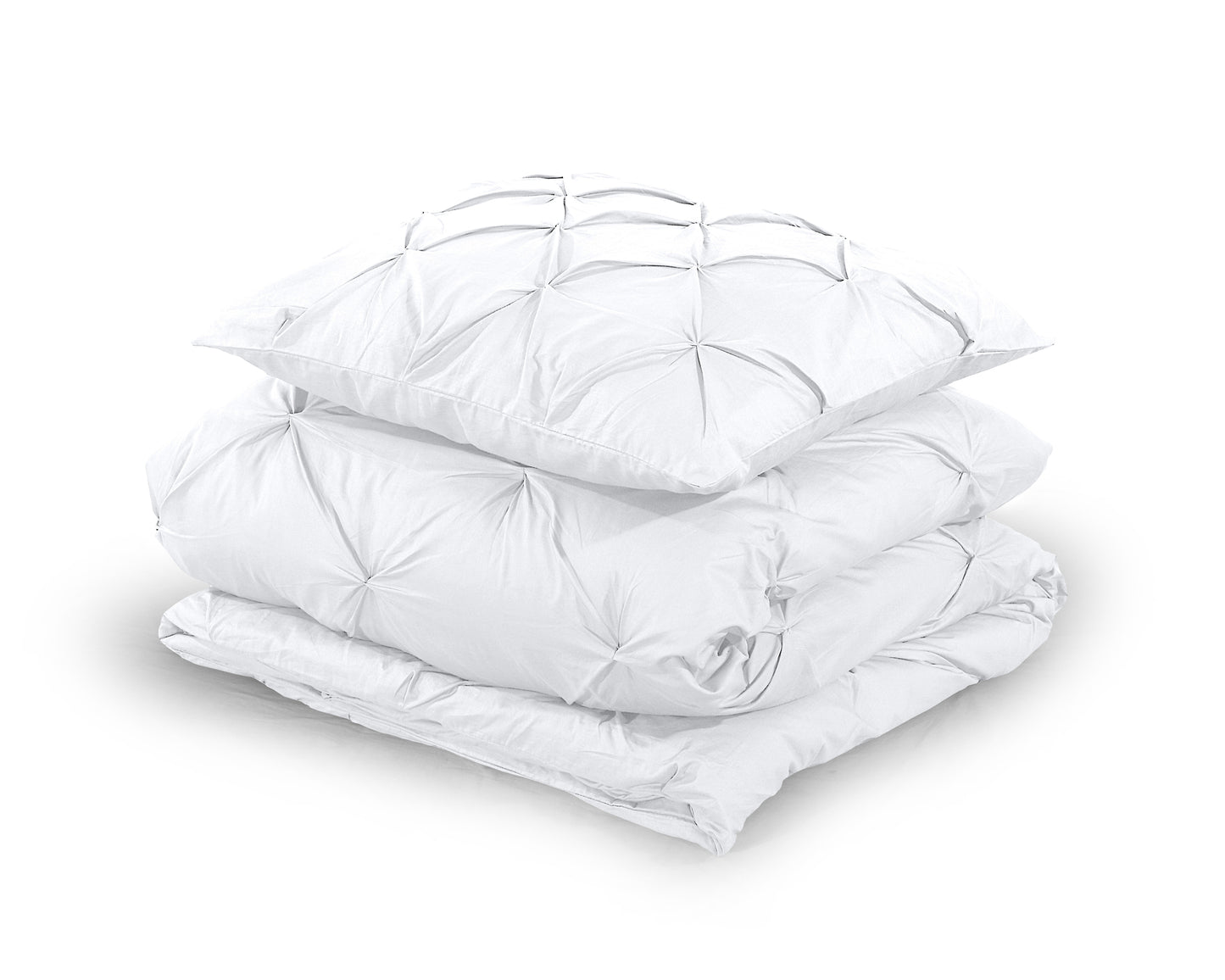 Capa de Edredão Salvador em Algodão Branco com Pintuck, 140 × 220 cm
