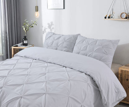 Capa de Edredão Salvador em Algodão Branco com Pintuck, 240 × 220 cm