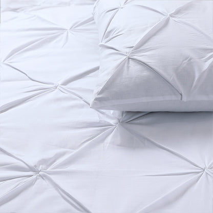 Capa de Edredão Salvador em Algodão Branco com Pintuck, 240 × 220 cm