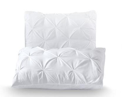 Capa de Edredão Salvador em Algodão Branco com Pintuck, 240 × 220 cm