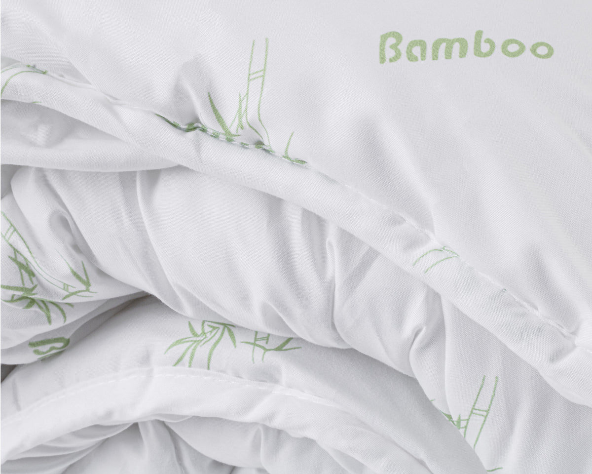 Edredão Bali Toque de Bambu, Branco — 200 × 200 cm