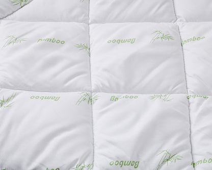 Edredão Bali Toque de Bambu, Branco — 200 × 200 cm