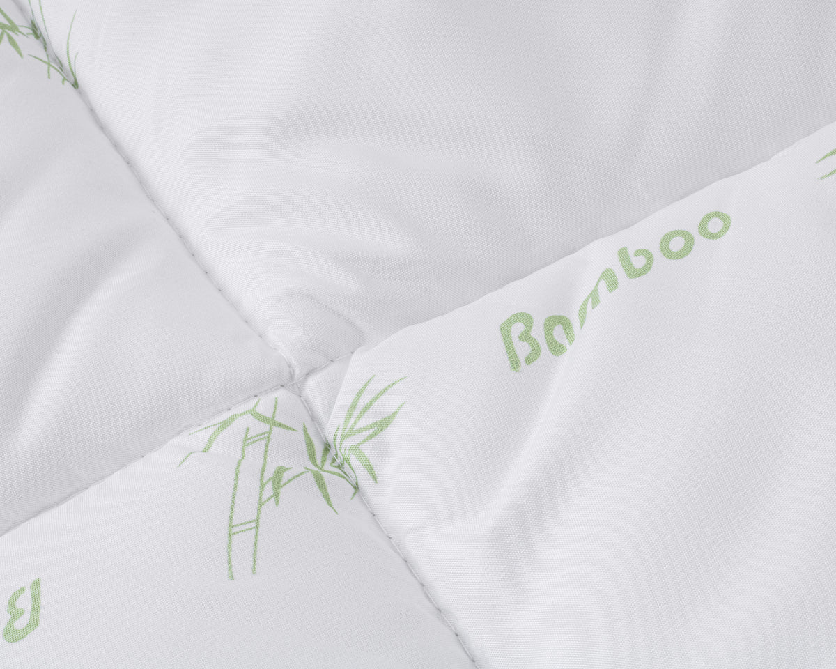 Edredão Bali Toque de Bambu, Branco — 200 × 200 cm