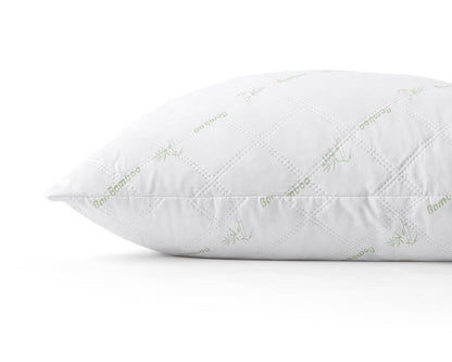 Almofada de Dormir Toque de Bambu, Branca — Pack de 2, 60 × 70 cm