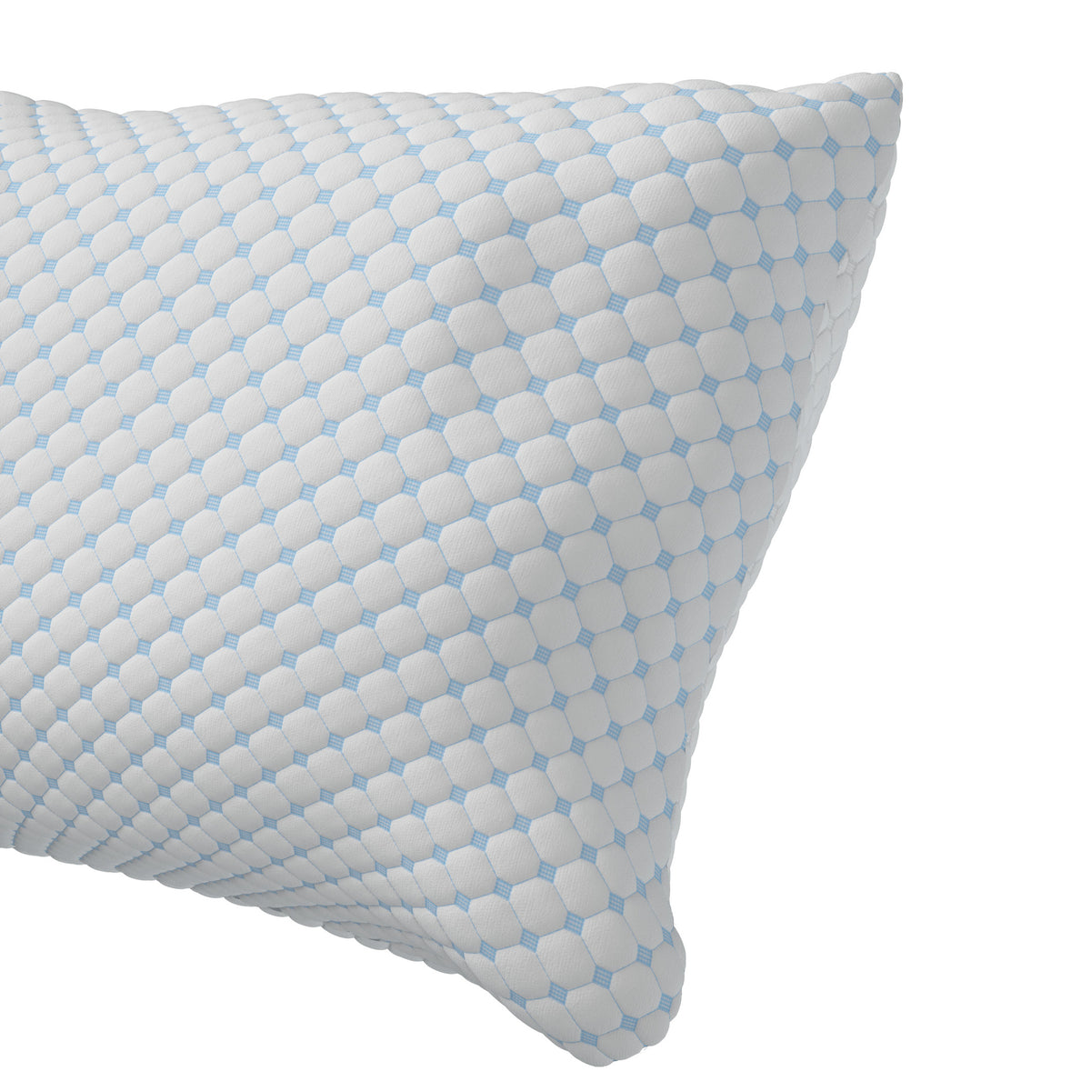 Adjustable Memory Foam Sleeping Pillow, White — 50 × 70 cm
