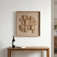 Decoração de Parede Gala em Relevo Castanho — 60 × 60 cm