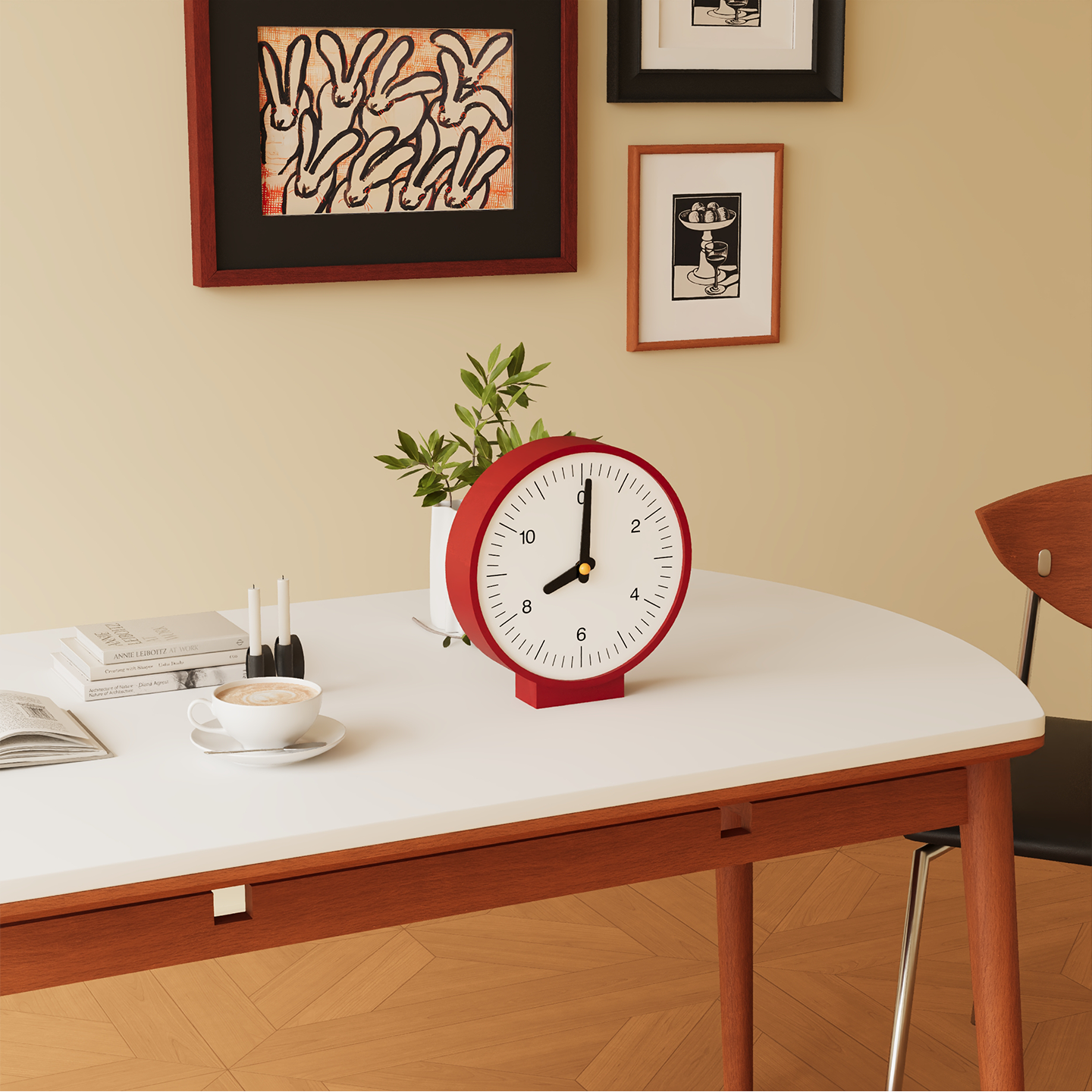 Minimalism Double-Sided Clock-3