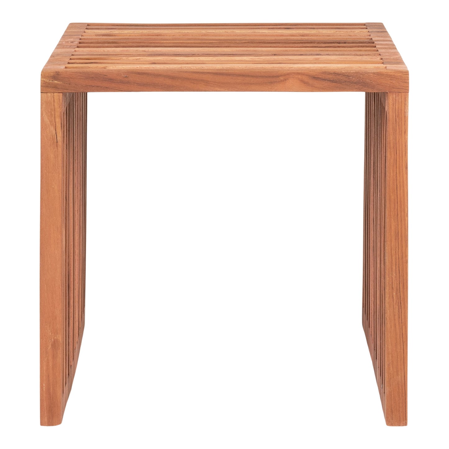 Mesa de Apoio Pego em Teca Maciça — 40 × 40 × 40 cm