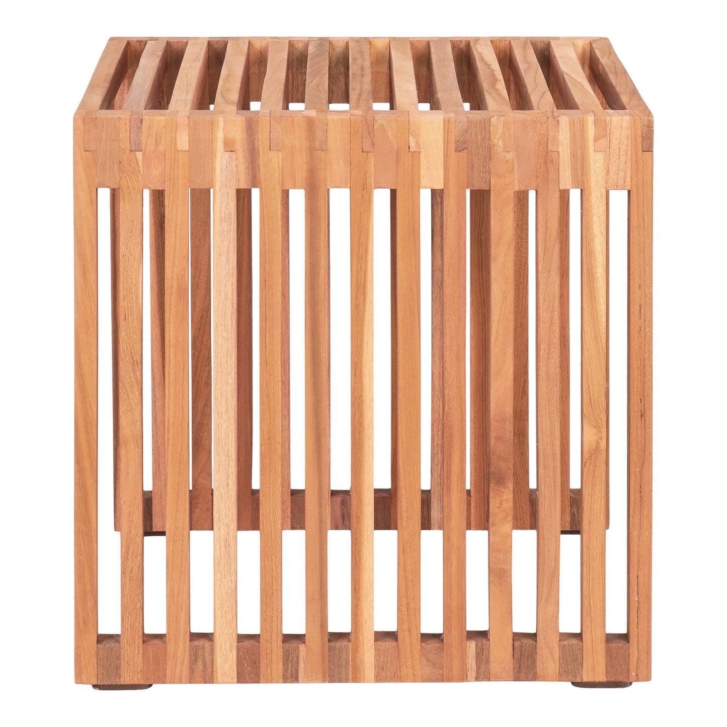 Mesa de Apoio Pego em Teca Maciça — 40 × 40 × 40 cm