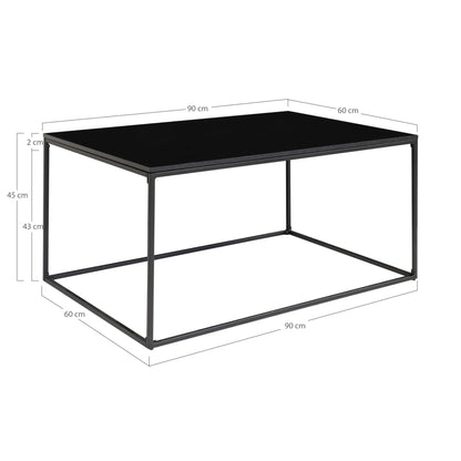 Mesa de Centro Vita Preta, 90 × 60 × 45 cm