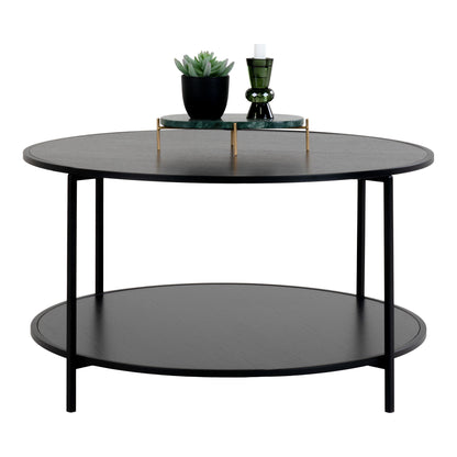 Vita Coffee Table, Black — Ø 80 × 45 cm