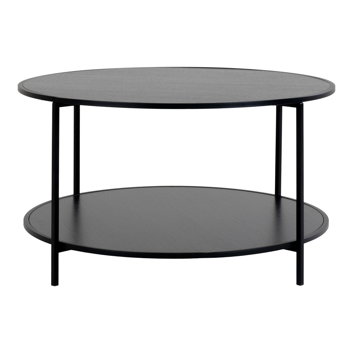 Vita Coffee Table, Black — Ø 80 × 45 cm