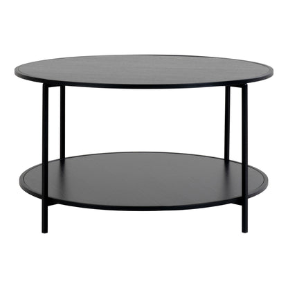 Vita Coffee Table, Black — Ø 80 × 45 cm