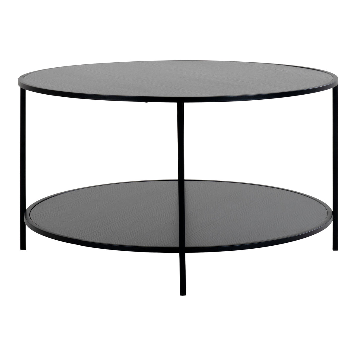 Vita Coffee Table, Black — Ø 80 × 45 cm
